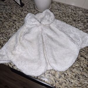 Cozy White Kids Cape